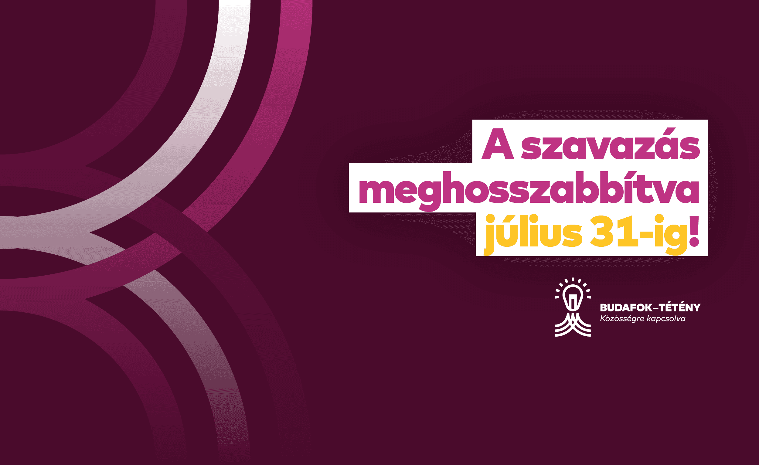 Önök kérték: egy hónappal meghosszabbítjuk a Részvételi Költségvetés szavazási időszakát
